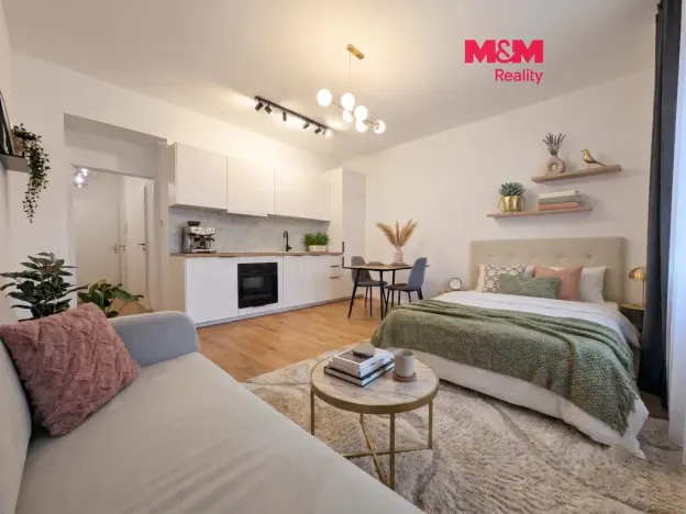 Pronájem bytu 1+kk, Praha - Vršovice, Petrohradská, 30 m2