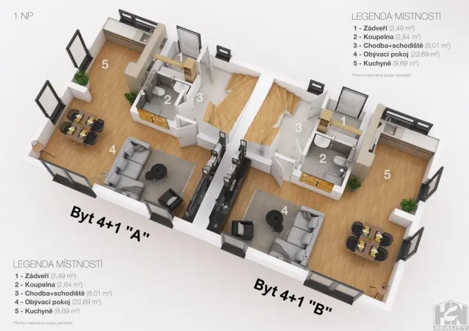 Prodej bytu 4+1, Mnichovo Hradiště, Akátová, 89 m2