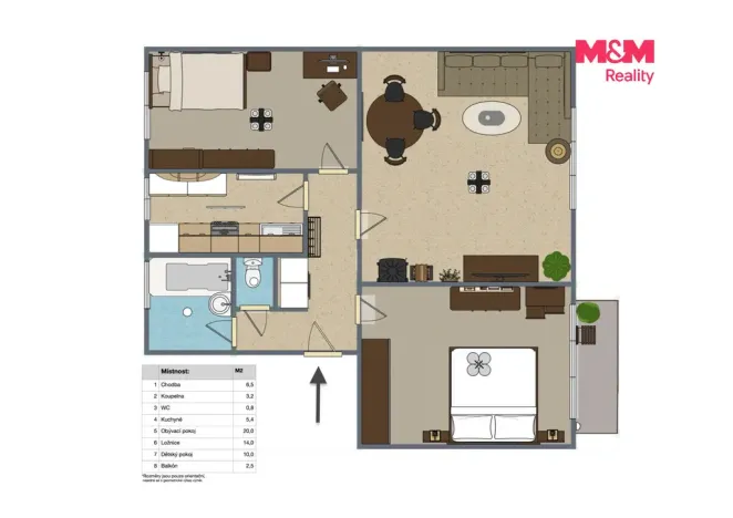 Prodej bytu 3+1, Chotěšice, 74 m2