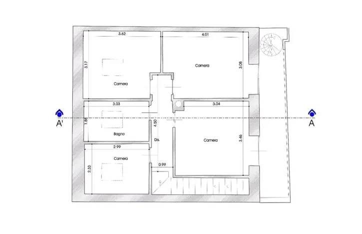 Prodej vily, Viareggio, Itálie, Via Virgilio, 95 m2