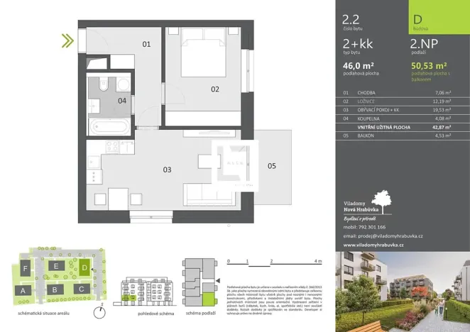 Prodej bytu 2+kk, Ostrava, Provaznická, 46 m2