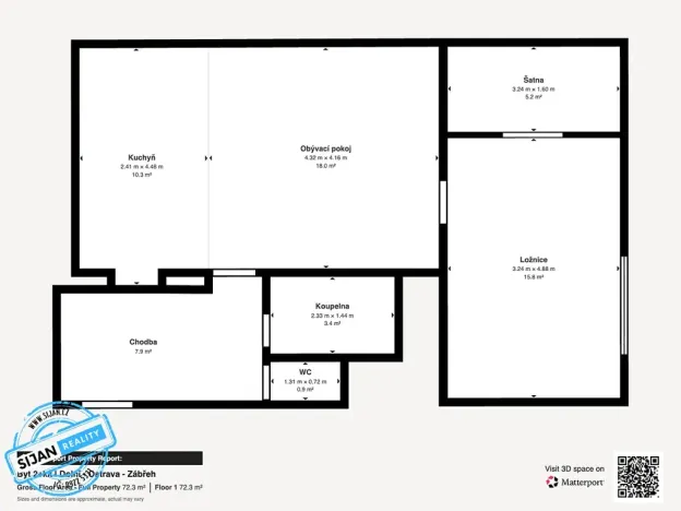 Pronájem bytu 2+kk, Ostrava, Dolní, 64 m2