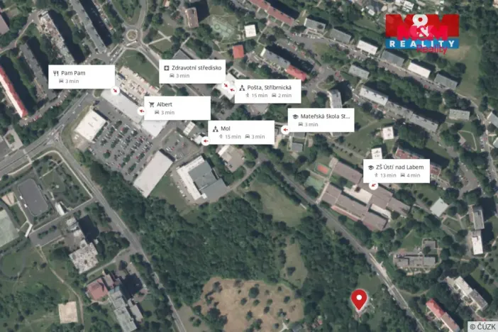 Prodej pozemku pro bydlení, Ústí nad Labem, Bratří Veverků, 559 m2