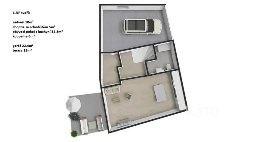Prodej bytu 4+kk, Býkev, 128 m2