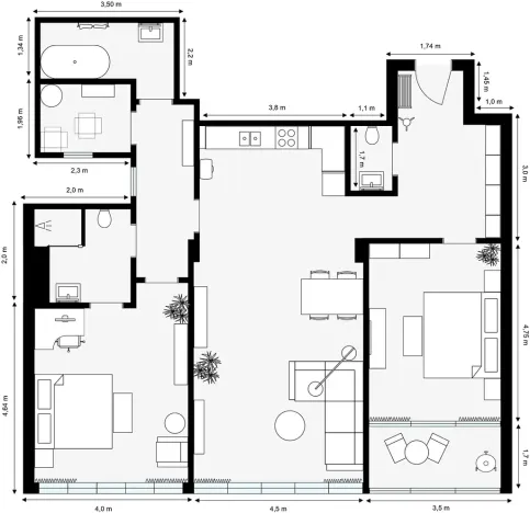 Prodej bytu 4+kk, Praha - Dejvice, Zelená, 125 m2
