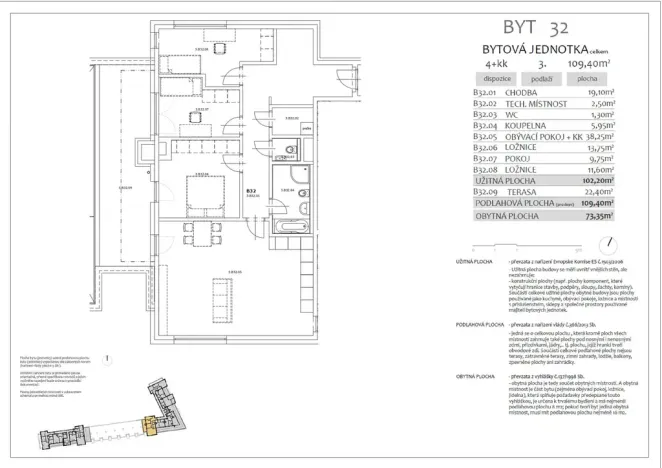Prodej bytu 4+kk, Praha - Hostavice, Lomnická, 103 m2