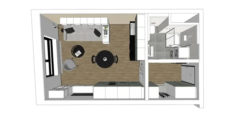 Prodej bytu 1+kk, Praha, Milánská, 31 m2