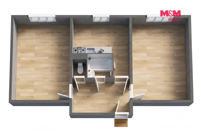 Prodej bytu 2+1, Rotava, Sídliště, 53 m2