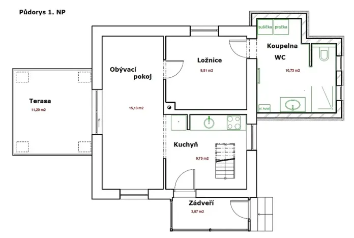 Prodej rodinného domu, Velké Březno, Litoměřická, 119 m2