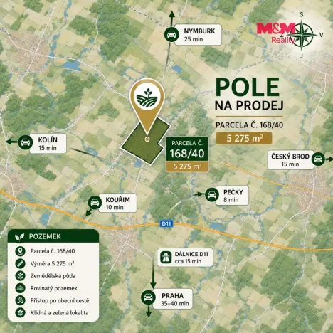 Prodej pole, Žabonosy, 5275 m2