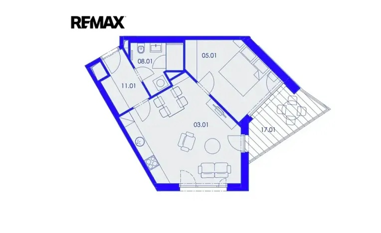 Pronájem bytu 2+kk, Praha - Strašnice, Ramonova, 50 m2