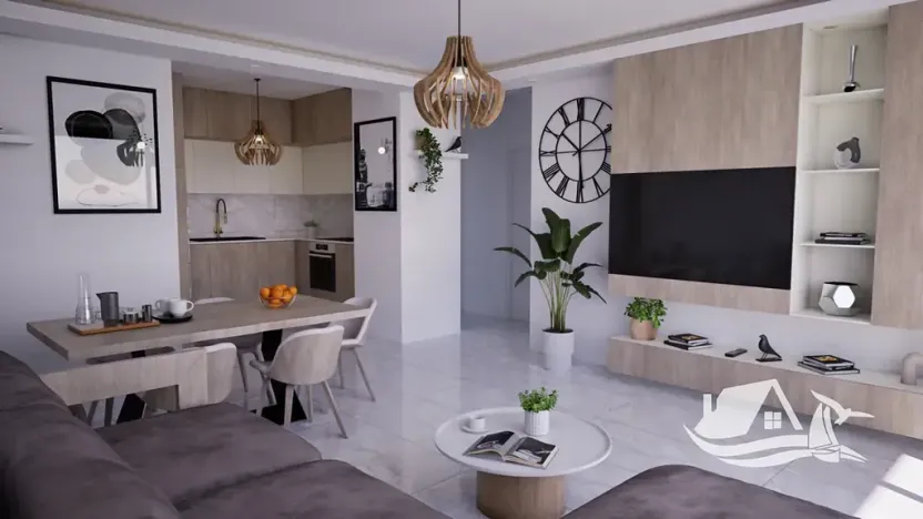 Prodej bytu 1+1, Deryneia, Kypr, 50 m2