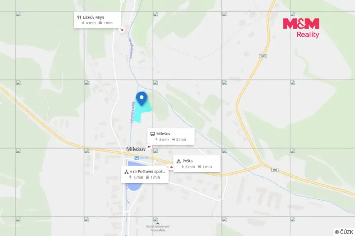 Prodej pozemku pro bydlení, Milešov, 2790 m2