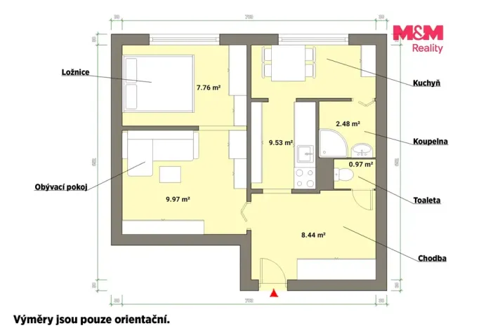 Prodej bytu 1+1, Třemošná, Sídliště, 40 m2