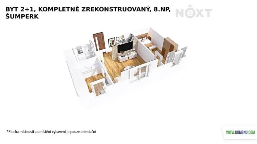 Prodej bytu 2+1, Šumperk, Jugoslávská, 46 m2