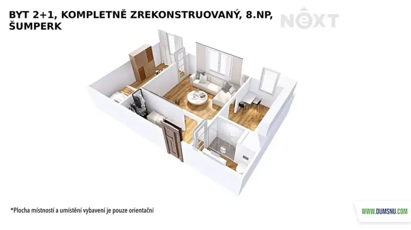Prodej bytu 2+1, Šumperk, Jugoslávská, 46 m2
