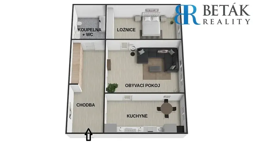 Prodej bytu 2+1, Přerov, Fügnerova, 60 m2