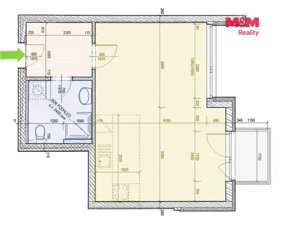 Prodej bytu 1+kk, Praha - Letňany, Pavla Beneše, 40 m2