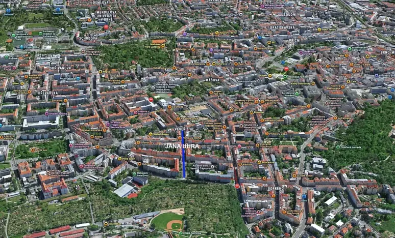 Pronájem bytu 1+1, Brno, Jana Uhra, 45 m2