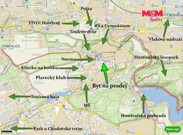 Prodej bytu 3+kk, Praha - Hostivař, Loučimská, 63 m2