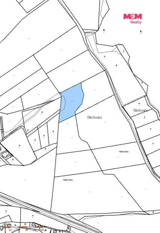 Prodej louky, Štěchovice - Masečín, 1801 m2