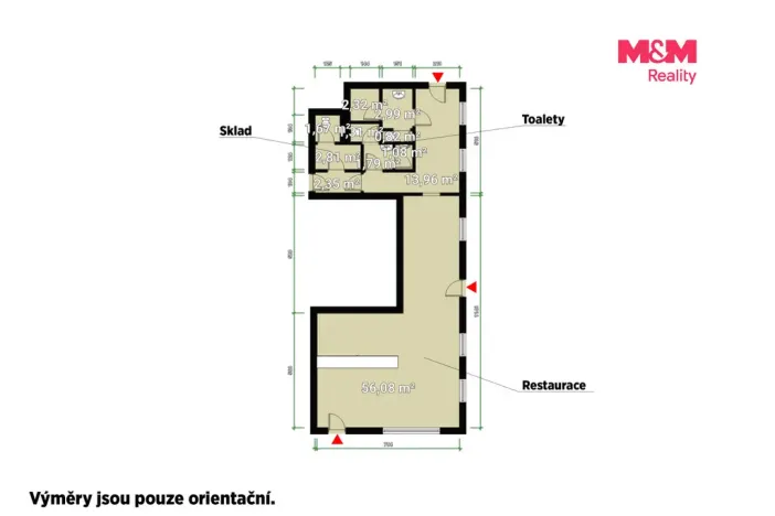 Pronájem obchodního prostoru, Mariánské Lázně, Ruská, 108 m2