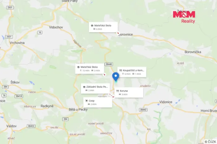Prodej louky, Pecka, 17267 m2