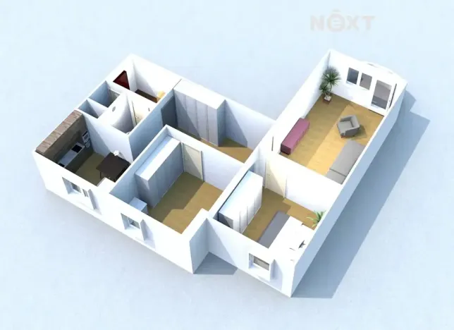 Prodej bytu 3+1, Český Krumlov, Urbinská, 72 m2