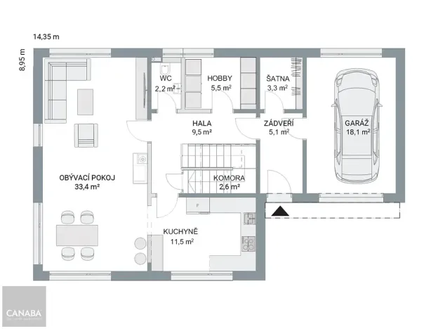 Prodej rodinného domu, Škvorec, 183 m2