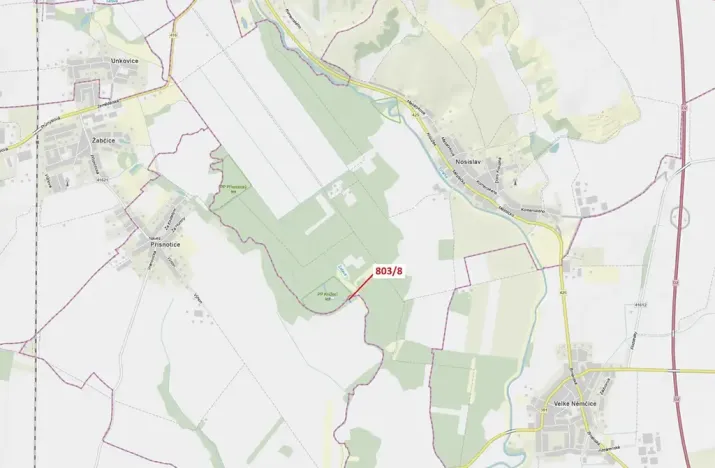 Dražba lesa, Přísnotice, 574 m2