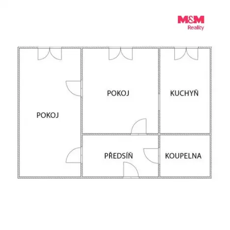 Prodej bytu 2+1, Orlová - Lutyně, Karla Dvořáčka, 43 m2