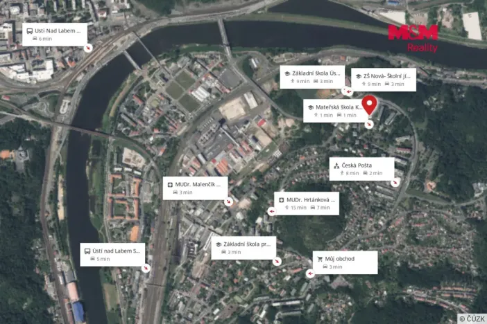 Prodej bytu 2+1, Ústí nad Labem - Střekov, Nová, 62 m2