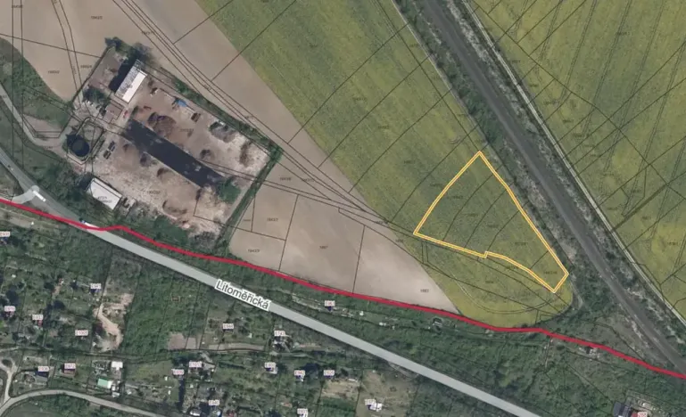 Prodej komerčního pozemku, Štětí, 7249 m2