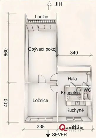 Prodej bytu 2+1, Praha - Záběhlice, Jahodová, 55 m2