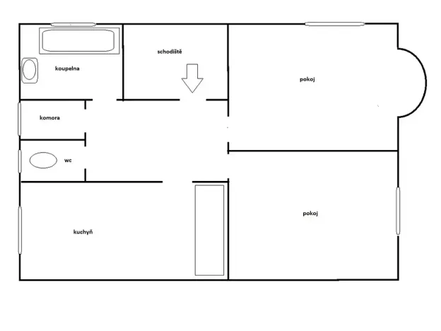 Pronájem bytu 2+1, Praha - Smíchov, Pravoúhlá, 70 m2