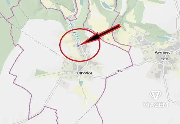 Prodej zahrady, Církvice, 970 m2