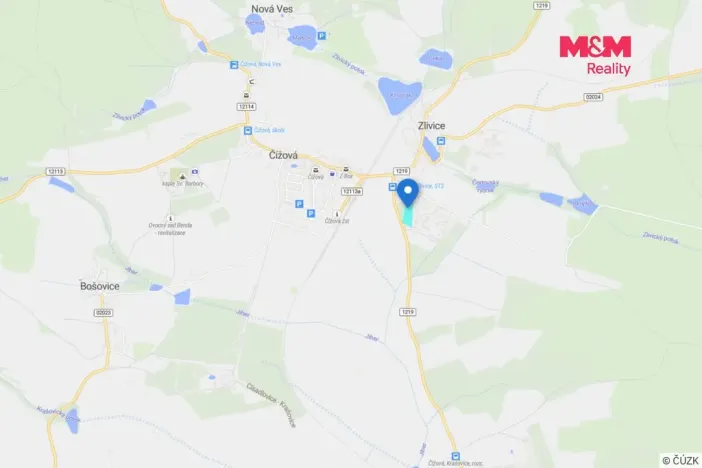 Prodej pozemku pro bydlení, Čížová - Zlivice, 934 m2