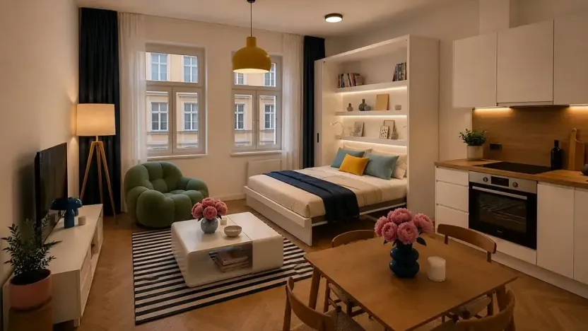 Pronájem bytu 1+kk, Praha - Žižkov, Seifertova, 25 m2