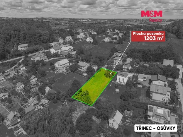 Prodej pozemku pro bydlení, Třinec - Osůvky, 1203 m2