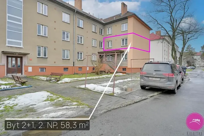 Pronájem bytu 2+1, Olomouc, Ladova, 58 m2