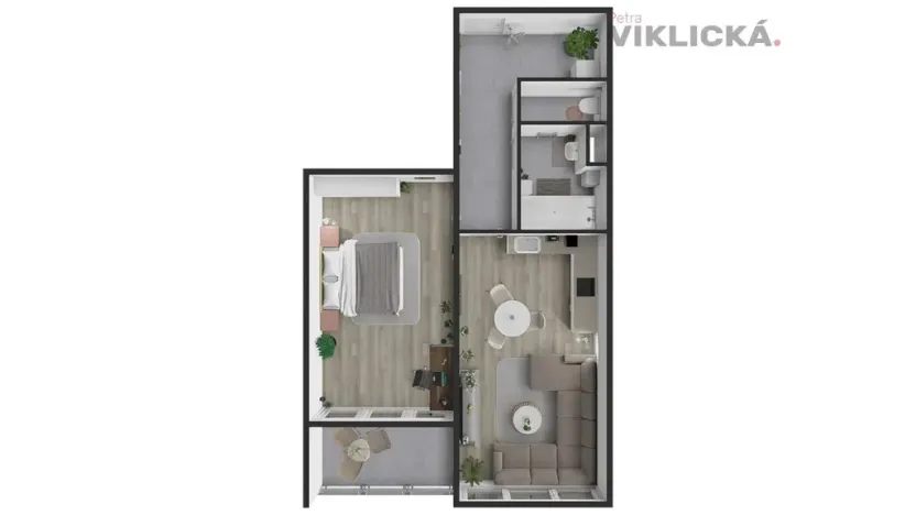 Pronájem bytu 2+kk, Praha - Záběhlice, Choceradská, 58 m2
