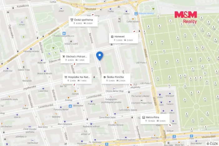 Prodej bytu 2+1, Praha - Žižkov, Baranova, 90 m2