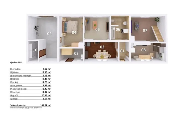 Prodej rodinného domu, Hostomice, Rybnice, 89 m2