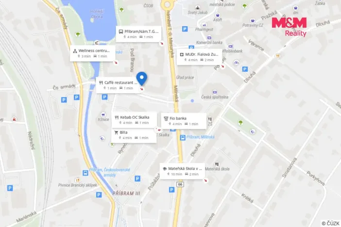 Pronájem bytu 1+kk, Příbram - Příbram I, Špitálská, 28 m2