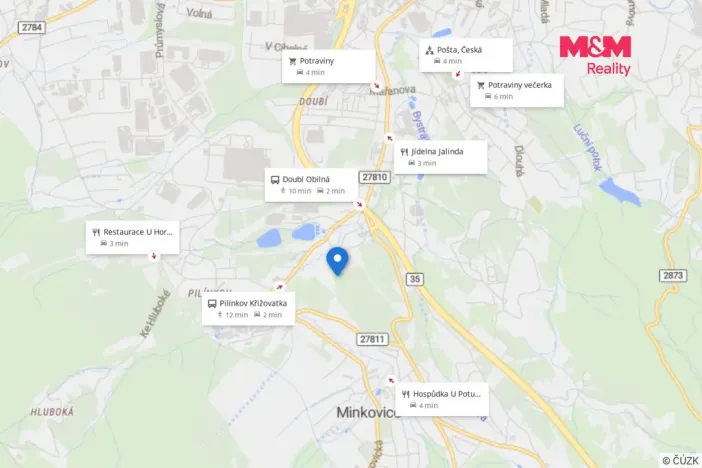 Prodej zahrady, Liberec, V Lučinách, 1050 m2