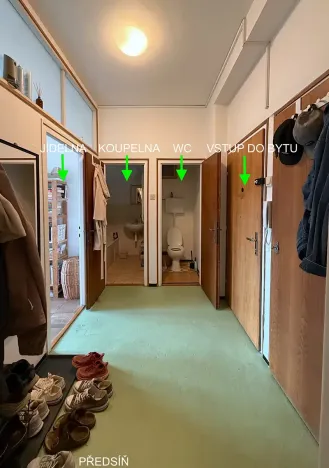Pronájem bytu 2+kk, Brno, Hoppova, 45 m2