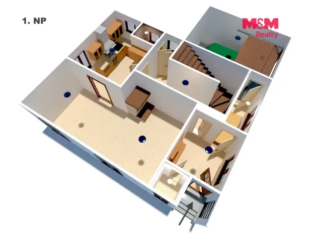 Pronájem rodinného domu, Praha - Horní Počernice, Běluňská, 180 m2