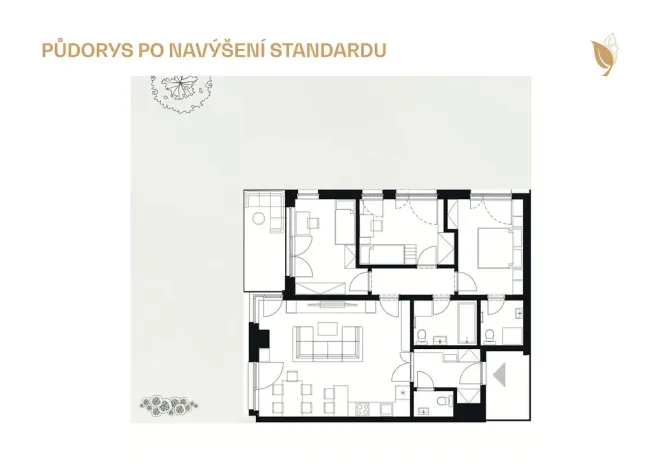 Prodej bytu 4+kk, Praha - Dolní Chabry, Doksanská, 101 m2