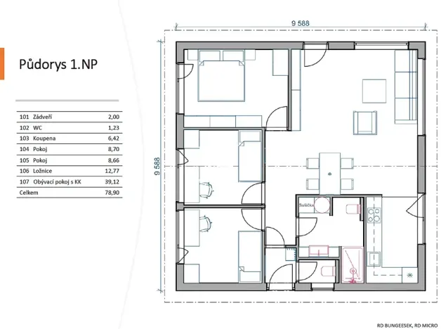Prodej rodinného domu, Mcely, 78 m2