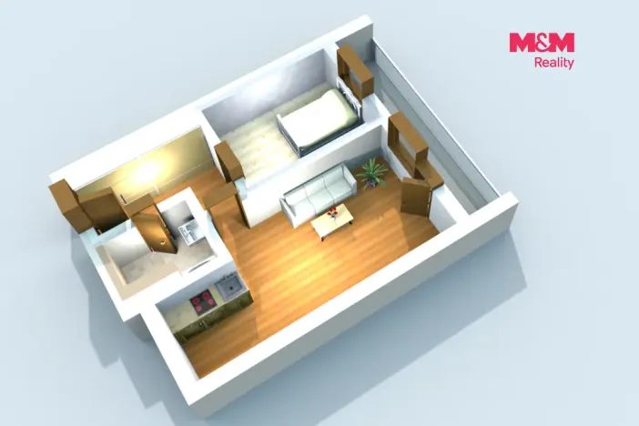 Pronájem bytu 2+kk, Kutná Hora - Šipší, Jana Zajíce, 40 m2